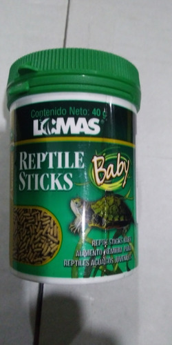 Imagen 1 de 1 de Lomas Reptile Sticks Baby 40 Grs En Bote Alimento Tortuga