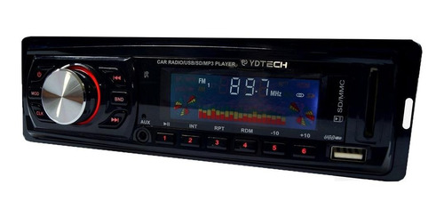 Som automotivo Ydtech 81677 com USB e leitor de cartão SD