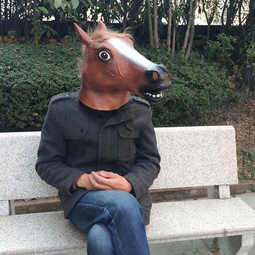 Máscara De Cabeza De Caballo, Novedosa, Para Cosplay, Hallow