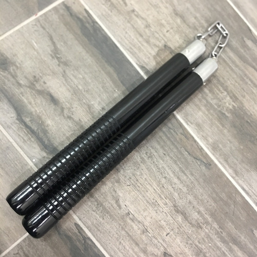 Imagen 8 de 8 de Nunchakus Chacos Cadena Con Rodillo Artes Marciales 1001 V2
