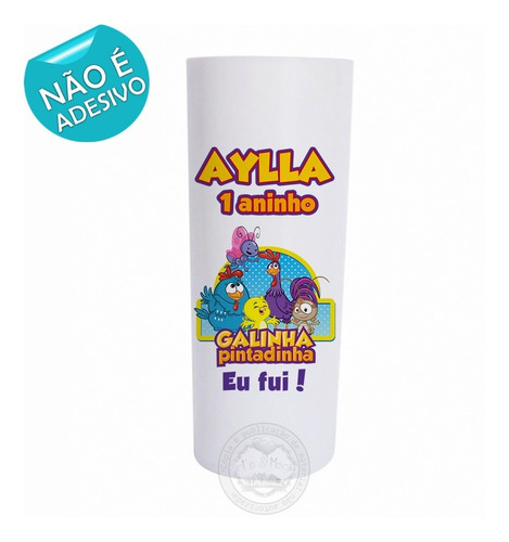 Imagem 2 de 3 de 30 Copo Long Drink Personalizado Galinha Pintadinha