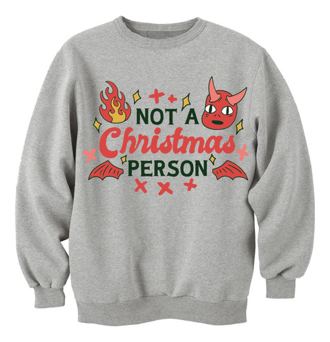 Sudadera Unisex No Soy Una Persona Navideña Ugly Christmas 