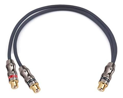 Cable En Y Devinal Adaptador Conector Rca Hembra A 2 Salidas