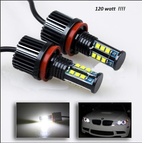 Imagen 2 de 10 de Lámpara Led Ojo De Ángel Bmw S1,3,5 6000k Blanco Canbus 120w