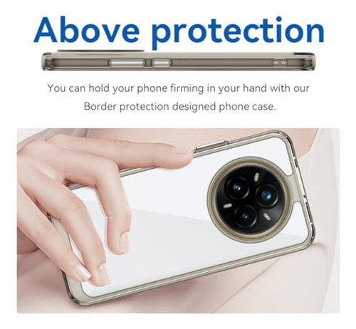 Funda Transparente De Antichoque Para Realme 14 Pro+