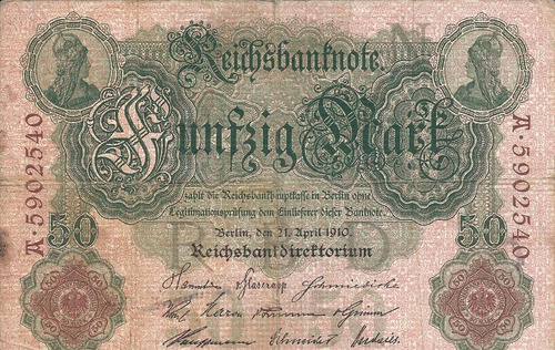 Imagen 1 de 2 de Alemania 50 Marcos 1910
