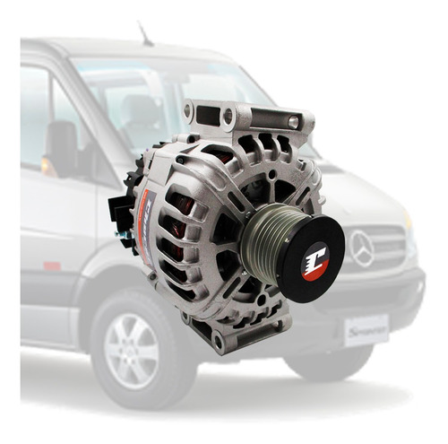 Imagem 1 de 5 de Alternador Mbb Sprinter 313/315/415d 12v 220a Novo Com Nota