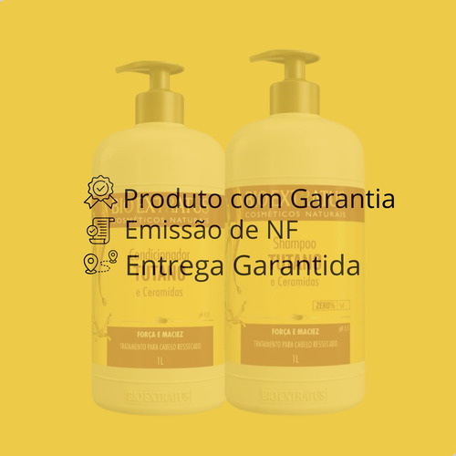 Kit Tutano 1 Litro Bio Extratus Shampoo+ Condicionador