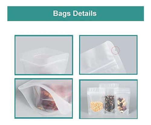50 Bolsas De Comida Con Cremallera Con Cremallera Con De De
