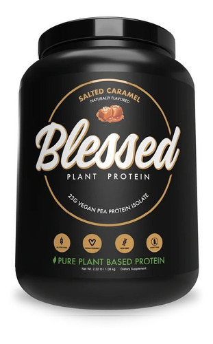 Ehp Labs Blessed Proteina A Base De Plantas 2lbs 30 Serv Sabor Salted Caramel