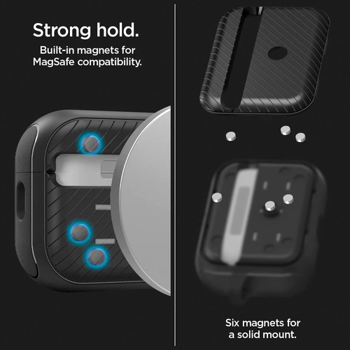 Imagen 5 de 8 de Funda Spigen Mag Armor Mag Fit AirPods Pro 2 Gen 2022