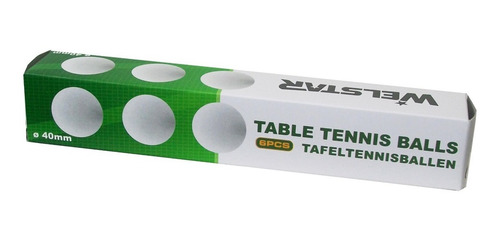 Imagen 2 de 3 de Pelotitas Ping Pong Welstar Naranja