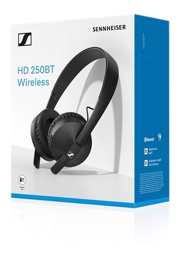 Imagen 7 de 10 de Audífonos Sennheiser Hd 250 On Ear Bluetooth Negro
