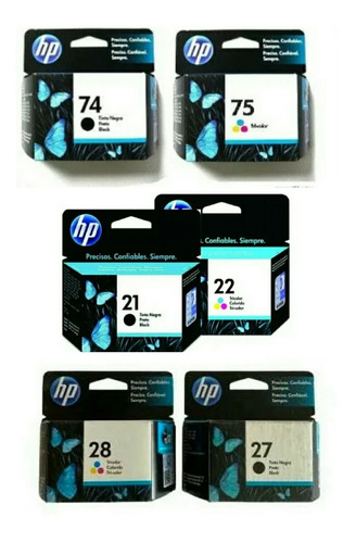 Cartuchos Hp 21 22 27 28 56 57 74 75 60 92 93 94 95 96 97 98