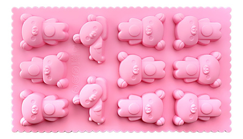 Funshowcase Sleepy Bear Chocolate Candy Molde Silicona Para