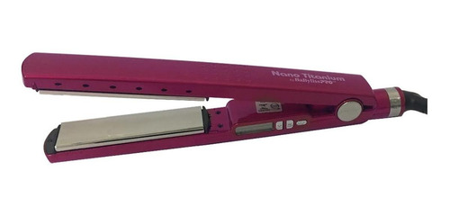 Prancha de cabelo BaByliss PRO 2091 rosa com placas de titânio 110V - BABNT2091TBR