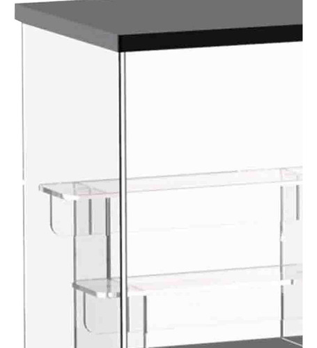 Vitrina Acrílica Con Base Negra, Encimera De L