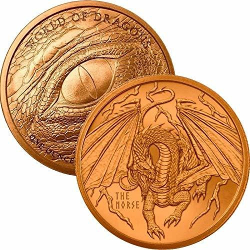 Imagen 1 de 3 de Jig Pro Shop Serie World Of Dragons 1 Oz .999 Cobre Puro Red