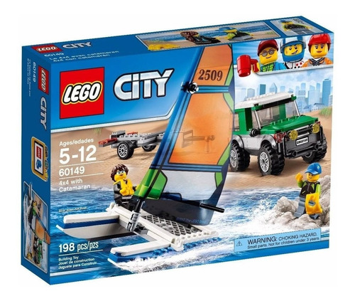Lego City 60149 Vehiculo 4x4 Con Catamaran Mundo Manias