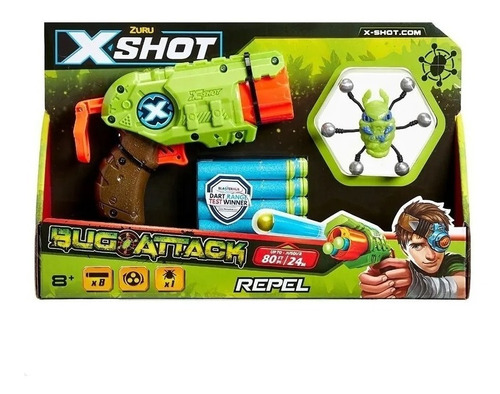 Pistola X-shot Rapel Bug Attack Zuru Casa Valente