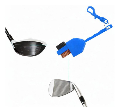 Cepillo Para Palos De Golf, Cepillo Limpiador, Ligero, Azul