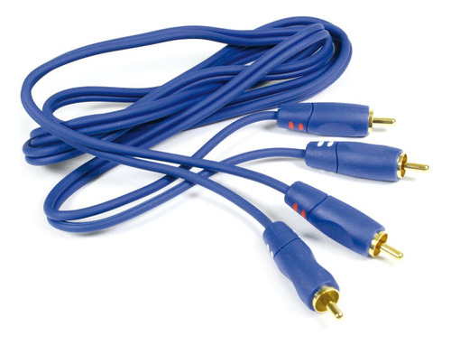 Cable Audio 1.5mt 2x2rca M/m Dorado/azul