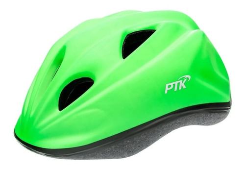 Capacete Bicicleta Iantil Ptk Ajustável Crianças Cor Verde Fosco Tamanho 50/56 5a12 Anos