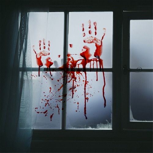 Zj Adhesivo De Pared X0 Con Estampado De Sangre For