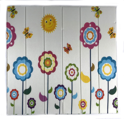 Pack 5 Láminas Papel Mural 3d Pared Decorativo Diseño Flores