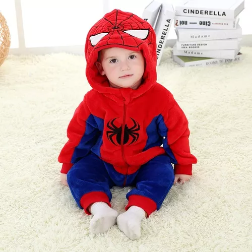 Mameluco Kigurumi Spiderman Para Bebé Babynova