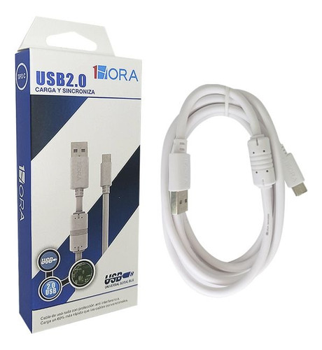Cable Usb Compatible Con Tipo C Reforzado Con Filtro 1.5 Met
