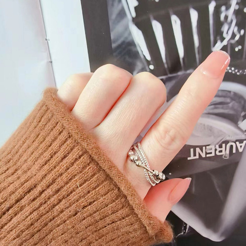 Anillo Giratorio De Nicho Doble En Cruz Ajustable