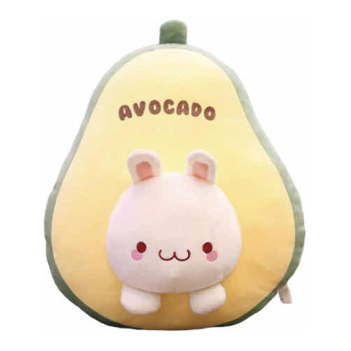 Peluche Felpa Palta Aguacate Carita De Conejo Tierno Kawaii 