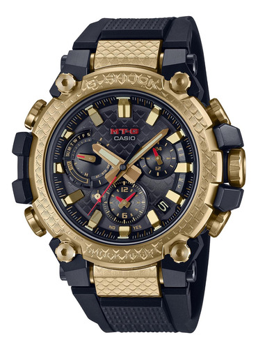 Reloj G-shock Mtg-b3000cxd-9a Carbono/acero Hombre Dorado