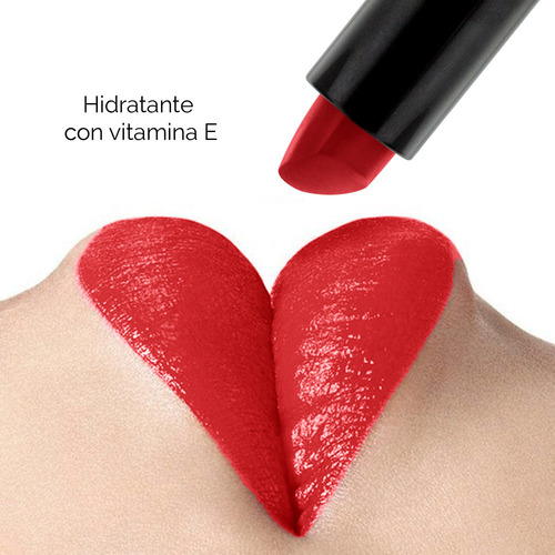 Labial Satinado Ivy Con Colageno Y Vitamina E 303 Rouge Sucre