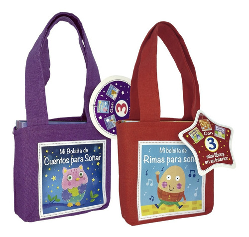Imagen 1 de 6 de Cuentos Y Rimas Para Soñar · 6 Mini Libros Con Bolsitas