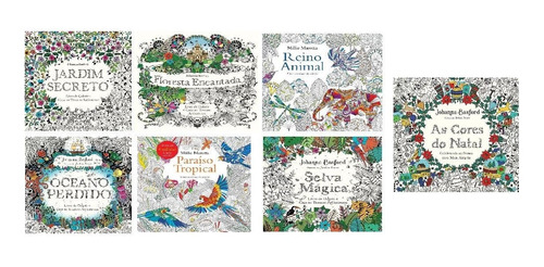 Kit 7 (livros) Colorir As Cores Do Natal + 6