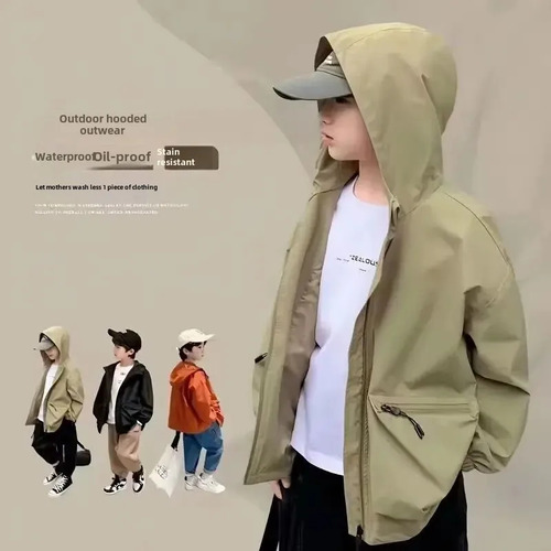 Chaqueta Casual Con Capucha Para Niños, Ropa De Abrigo Para