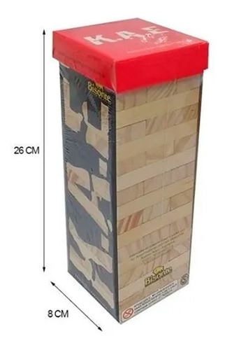 Kae Juego Mesa Torre De Maderas Bisonte