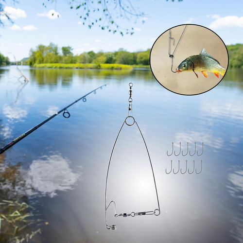 6 Anzuelo De Pesca Automático Anzuelos Anzuelos De Pesca