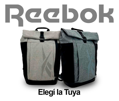 Mochila Portanotebook Reebok Solapa Urbana Salida Audifonos