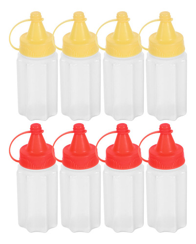 Minibotellas Portátiles Para Exprimir Condimentos, 8 Unidade