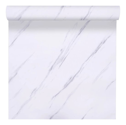 Papel De Pared Autoadhesivo Marble Contact White Waterproof