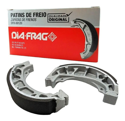 Zapata Freno Trasero Honda Cg 125 77 Al 99  Diafrag Solomoto