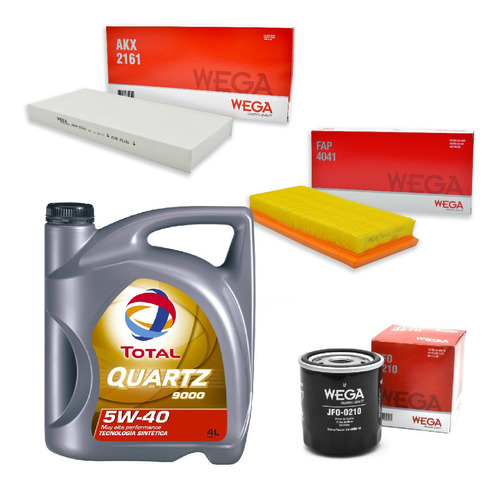 Kit 3 Filtros + 4l Aceite Total 5w40 Toyota Etios New