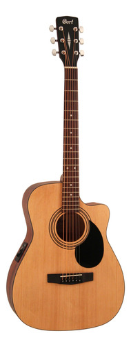 Guitarra acústica Cort Standard AF515CE para diestros natural open pore