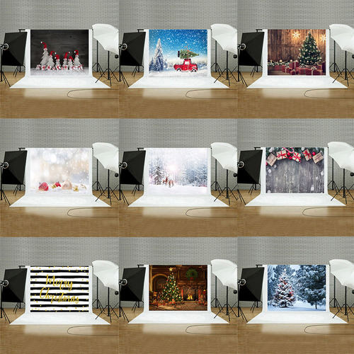 Foto De Fondo Digital De Pared De Vinilo Con Fondos Navideño