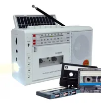 Comprar Radio Cassette Fm\u002Fam\u002Fsw Usb\u002F Msd Bt Bateria Recargable Solar