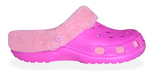 Sueco Con Corderito Piel Invierno Mujer Rosa