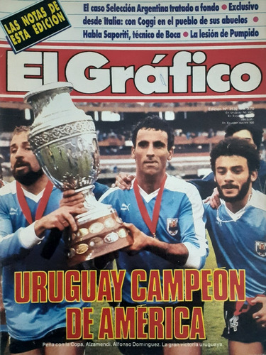 El Gráfico 3536 Uruguay Campeón De América 1987
